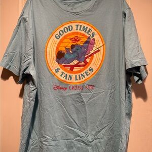 Disney Cruise Line Light Blue 'Good Times & Tan Lines' Graphic Tee